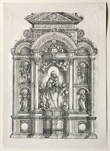 Alter med den vakre Maria av Regensburg av Albrecht Altdorfer