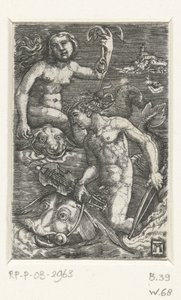 Arion og en Nereid av Albrecht Altdorfer