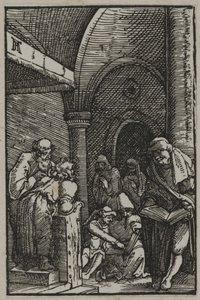 Kristus blant legene, ca. 1515 (tresnitt) av Albrecht Altdorfer