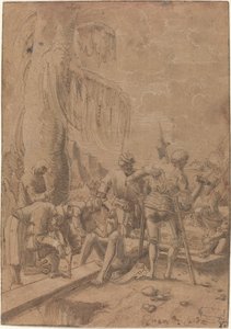 Kristus spikret til korset av Albrecht Altdorfer