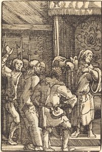Kristus før Kaifas av Albrecht Altdorfer