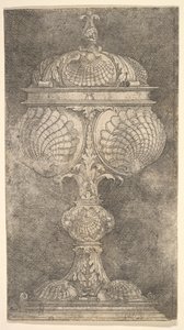 Dekket beger med skjell.n.d. av Albrecht Altdorfer