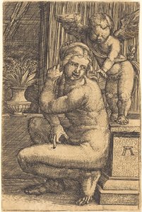 Hukende Venus av Albrecht Altdorfer