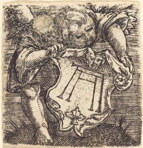 Genii med Altdorfers Schram av Albrecht Altdorfer
