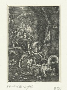 Saint George dreper dragen av Albrecht Altdorfer