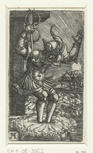 Horatius Cocles hopper inn i Tiberen av Albrecht Altdorfer