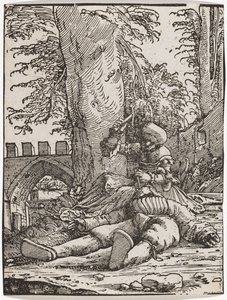 Jael dreper Sisera, ca. 1523. av Albrecht Altdorfer