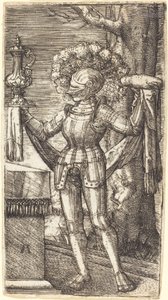 Ridder i rustning med brød og vin av Albrecht Altdorfer