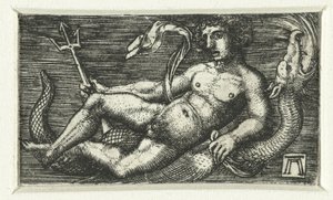 Liggende Neptun av Albrecht Altdorfer