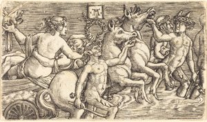 Elskere ledet av Seagods på Triumph av Albrecht Altdorfer