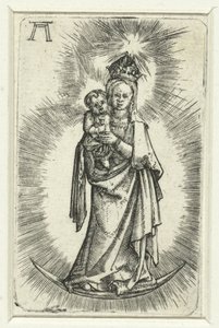 Madonna på halvmånen av Albrecht Altdorfer