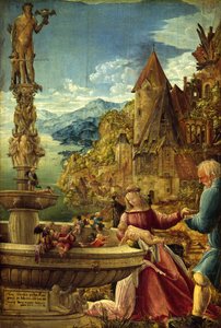Hvile under flukten til Egypt av Albrecht Altdorfer