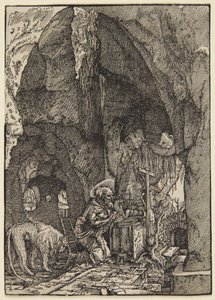 Sankt Hieronymus i en hule av Albrecht Altdorfer