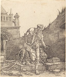 Saint Jerome i en gårdsplass av Albrecht Altdorfer