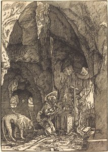 Saint Hieronymus i hulen av Albrecht Altdorfer