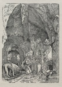 St. Hieronymus i hulen, ca. 1513-15. av Albrecht Altdorfer