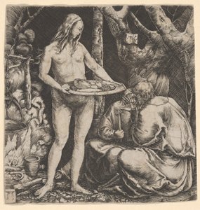To eremitters fristelse av Albrecht Altdorfer