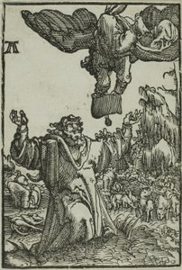 Bebudelsen til Joachim, fra Menneskets syndefall og forløsning av Albrecht Altdorfer