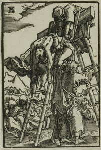 Nedstigningen fra korset, fra Menneskets syndefall og forløsning av Albrecht Altdorfer