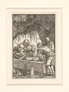 The Entombment of Christ, fra serien The Fall and Redemption of Man av Albrecht Altdorfer