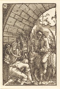 Inntoget i Jerusalem av Albrecht Altdorfer
