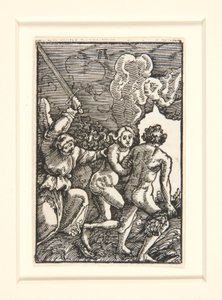 Utdrivelsen fra paradiset, fra Menneskets syndefall og forløsning av Albrecht Altdorfer