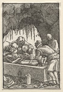 Menneskets fall og forløsning: Kristi begravelse av Albrecht Altdorfer