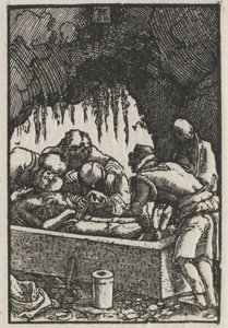 Menneskets fall og forløsning: Kristi begravelse av Albrecht Altdorfer