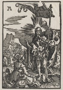Menneskets fall og forløsning: Kristus viser seg for den hellige Maria Magdalena av Albrecht Altdorfer