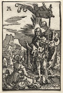 Menneskets fall og forløsning: Kristus viser seg for den hellige Maria Magdalena, ca. 1515. av Albrecht Altdorfer
