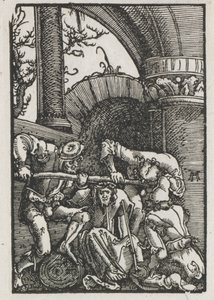 Menneskets fall og forløsning: Kristus kronet med torner, ca. 1515. av Albrecht Altdorfer