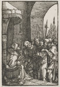 Menneskets fall og forløsning: Kristus før Pilatus, ca. 1515. av Albrecht Altdorfer