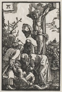 Menneskets fall og forløsning: Kristus på korset, ca. 1515. av Albrecht Altdorfer
