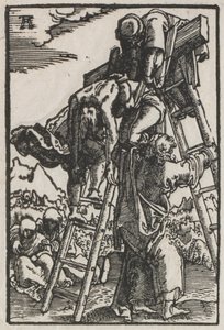 Menneskets fall og forløsning: Nedstigning fra korset, ca. 1515. av Albrecht Altdorfer