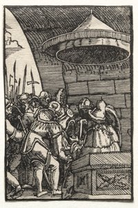 Menneskets fall og forløsning: Pilatus vasker hendene av Albrecht Altdorfer