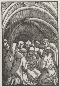 Menneskets fall og forløsning: Jomfruens død, ca. 1515. av Albrecht Altdorfer