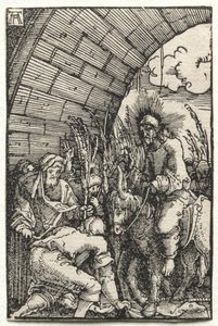 Menneskets fall og forløsning: Inntoget i Jerusalem, ca. 1515. av Albrecht Altdorfer