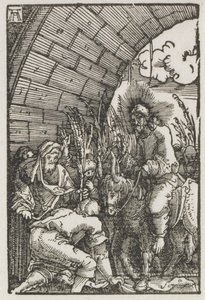 Menneskets fall og forløsning: Inntoget i Jerusalem, ca. 1515. av Albrecht Altdorfer