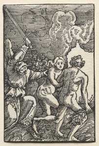 Menneskets fall og forløsning: Utvisningen fra Eden av Albrecht Altdorfer