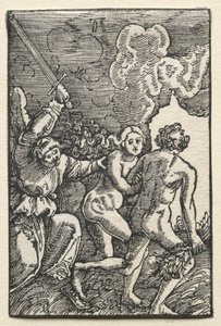 The Fall and Redemption of Man: The Expulsion from Eden, ca. 1515. av Albrecht Altdorfer