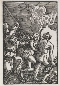The Fall and Redemption of Man: The Expulsion from Eden, ca. 1515. av Albrecht Altdorfer