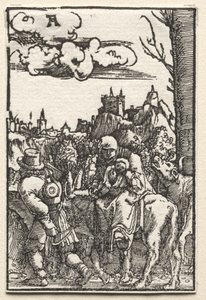 Menneskets fall og forløsning: Flukten til Egypt av Albrecht Altdorfer