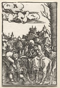 The Fall and Redemption of Man: The Flight into Egypt, ca. 1515. av Albrecht Altdorfer