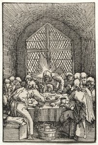 The Fall and Redemption of Man: The Last Supper, ca. 1515. av Albrecht Altdorfer