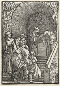 Menneskets fall og forløsning: Presentasjonen av jomfruen i tempelet av Albrecht Altdorfer