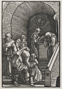 Menneskets fall og forløsning: Presentasjonen av jomfruen i tempelet av Albrecht Altdorfer