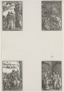 Menneskets fall og forløsning, ca. 1515. av Albrecht Altdorfer