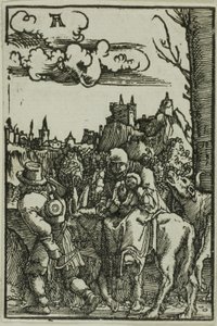 Flukten til Egypt, fra Menneskets syndefall og forløsning av Albrecht Altdorfer