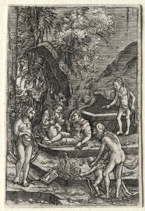 Dommen av Paris, 1511. av Albrecht Altdorfer