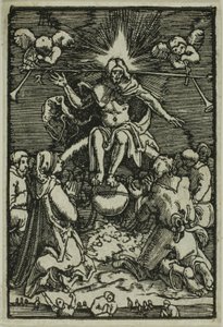 Den siste dommen, fra Menneskets syndefall og forløsning av Albrecht Altdorfer